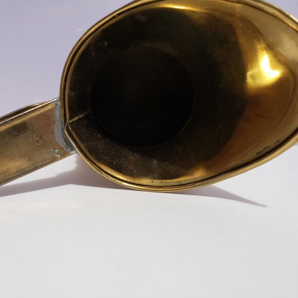 Brass Metal Pitcher ENGLAND Country Farmhouse Home Decor 8" - Picture 8 of 11